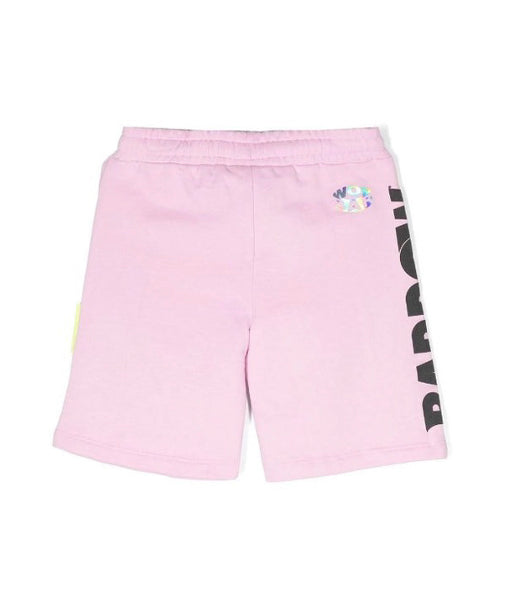 Barrow Kids Short Rosa/Lavanda con Stampa per Bambine (retro)