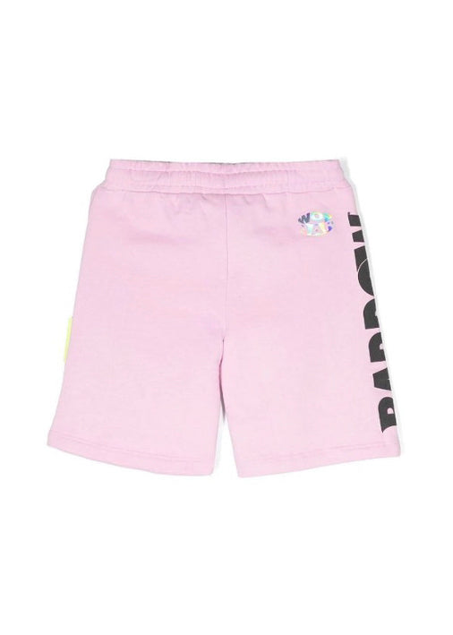 Barrow Kids Short Rosa/Lavanda con Stampa per Bambine (retro)