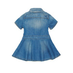 Dsquared2 Kids Abito Denim Svasato per Neonate