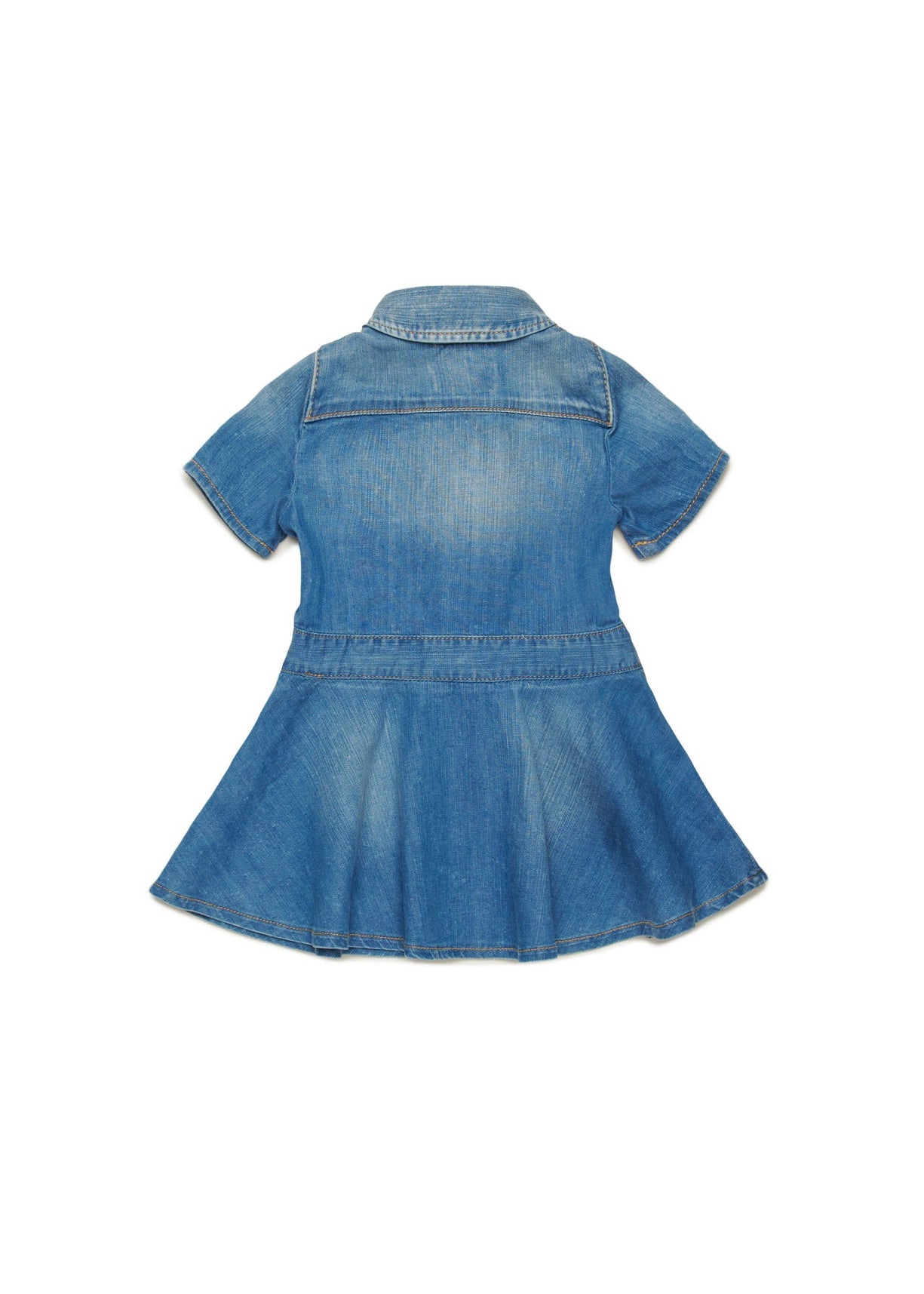 Dsquared2 Kids Abito Denim Svasato per Neonate