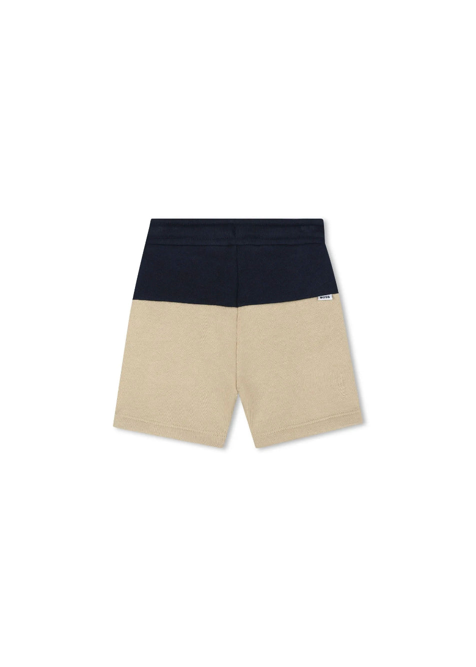 Boss Kids Bermuda Beige/Blu con Logo per Bambini (retro)