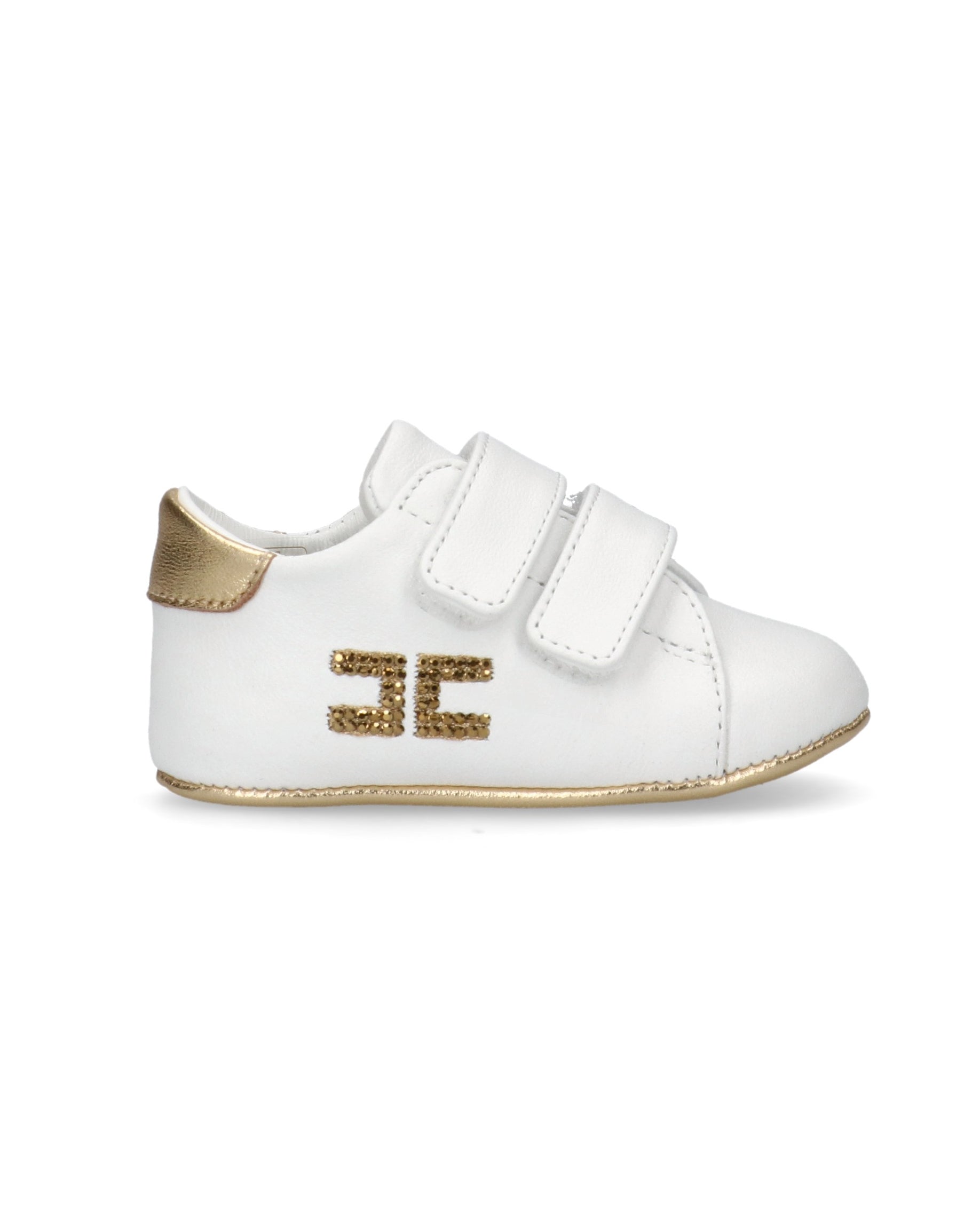 Elisabetta Franchi La Mia Bambina Sneaker Culla Bianco/Rosa per Neonate