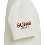 Sun68 Kids T-shirt Bianco Panna con Logo per Bambini (lato)