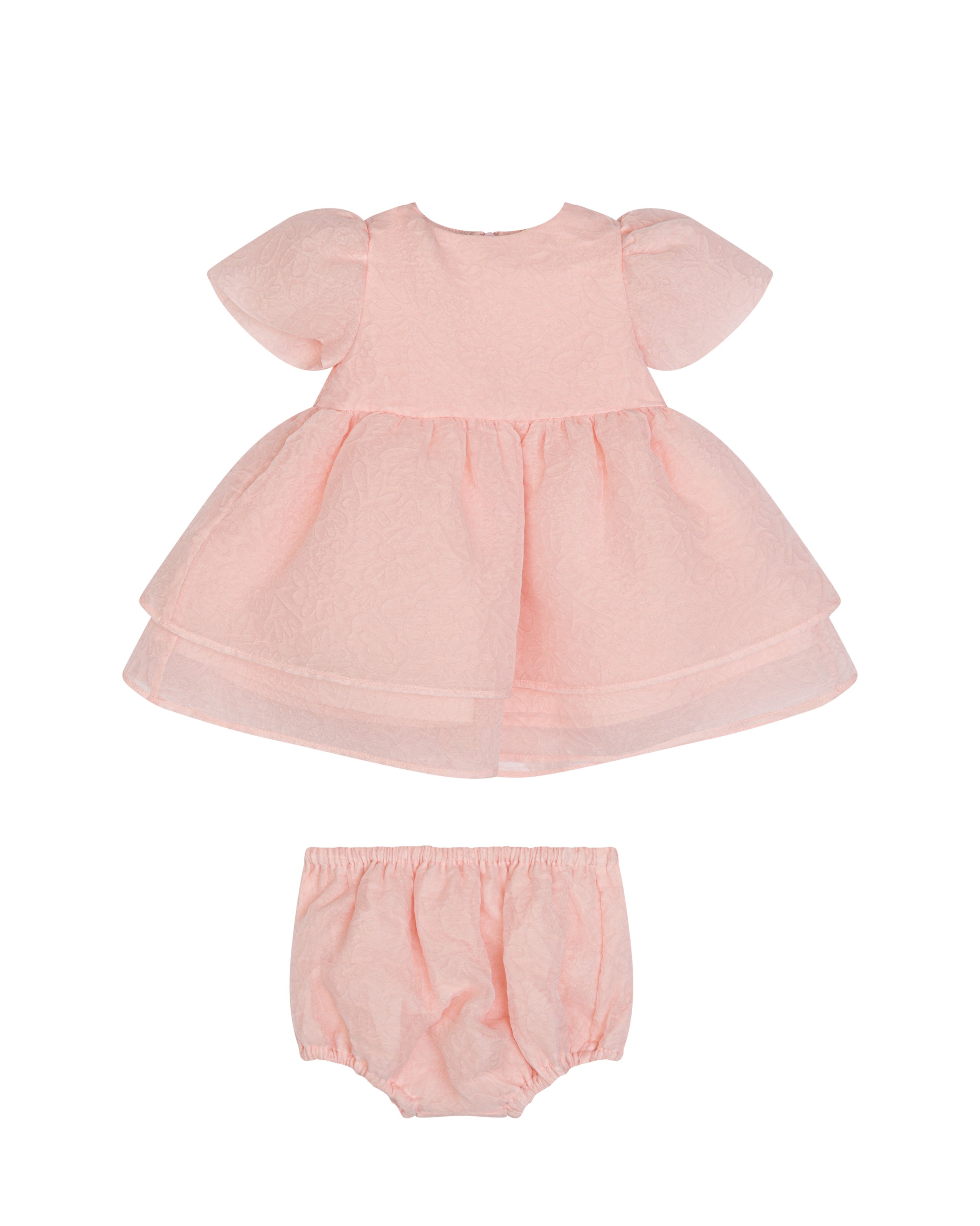 Simonetta Kids Abito Rosa da Cerimonia per Neonate