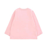 Moschino Kids T-shirt Manica Lunga rosa con Stampa per Neonate