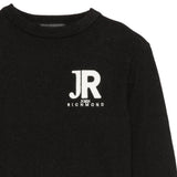John Richmond Kids Maglione Nero con Logo per Bambini