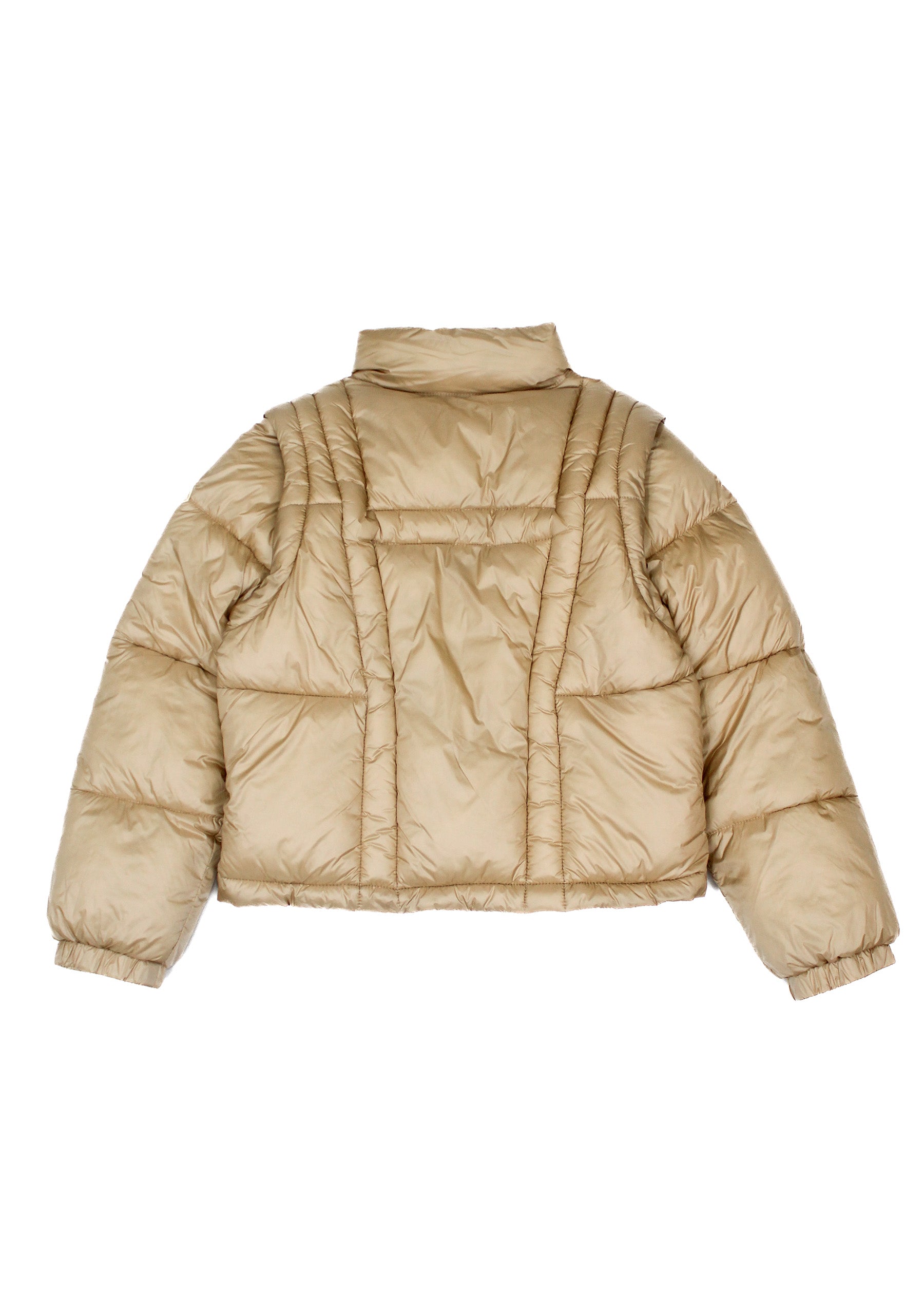 Hinnominate Kids Giubbino Nocciola con Maniche a Zip (retro)
