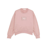 Elisabetta Franchi La Mia Bambina Felpa Sunrise Girocollo con Logo per Bambine