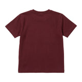 Yes London Kids T-shirt Crew Neck Bordeaux per Bambini