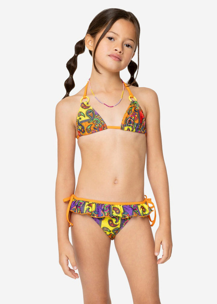 4GIVENESS Girls Cashmere Pattern Bikini Set