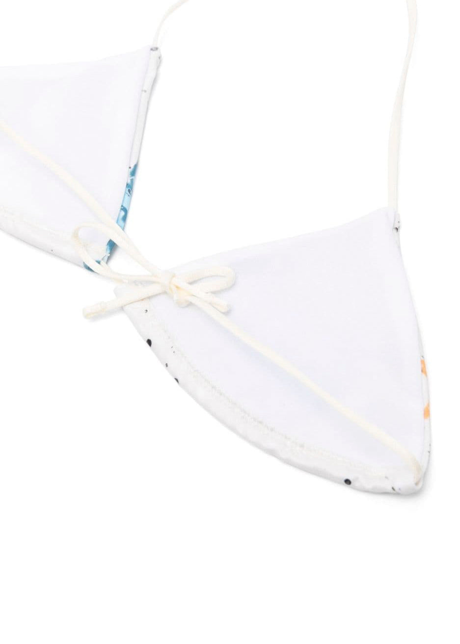 Barrow Kids Bikini Bianco con Fantasia All-over con Logo