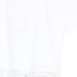 Twinset Kids T-Shirt Off-White con Dettagli in Pizzo per Bambine