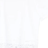 Twinset Kids T-Shirt Off-White con Dettagli in Pizzo per Bambine