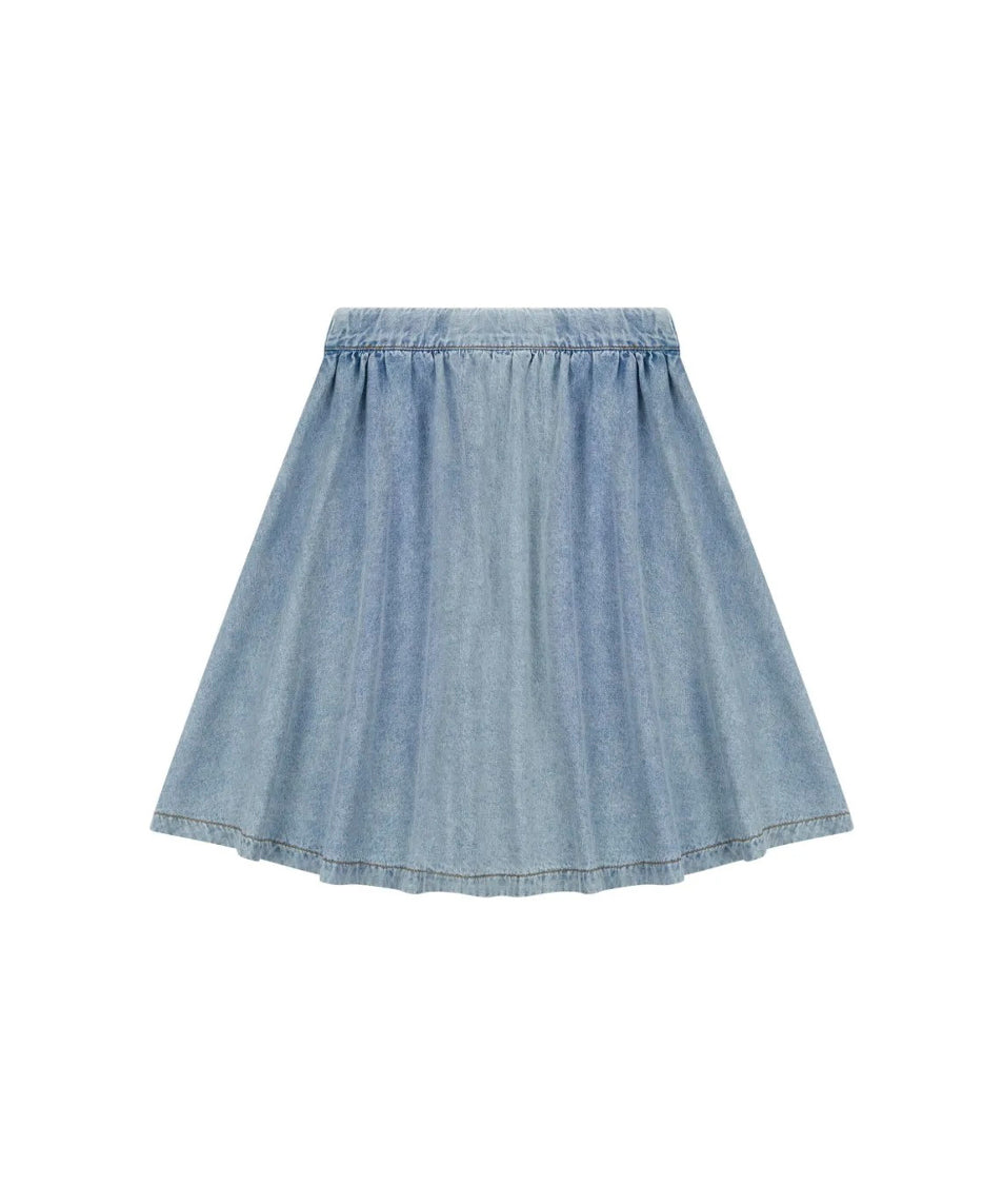 Moschino Kids Gonna in Denim con Stampa Toy per Bambine