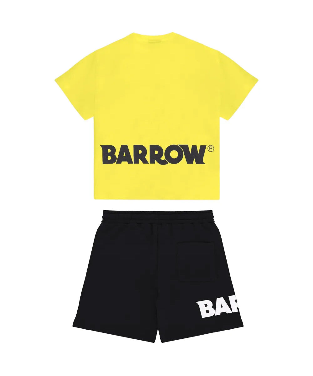 Barrow Kids Completo Giallo e Nero con Logo per Neonati