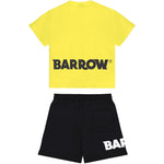 Barrow Kids Completo Giallo e Nero con Logo per Neonati