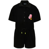 Barrow Kids Tuta Nero con Logo per Bambine