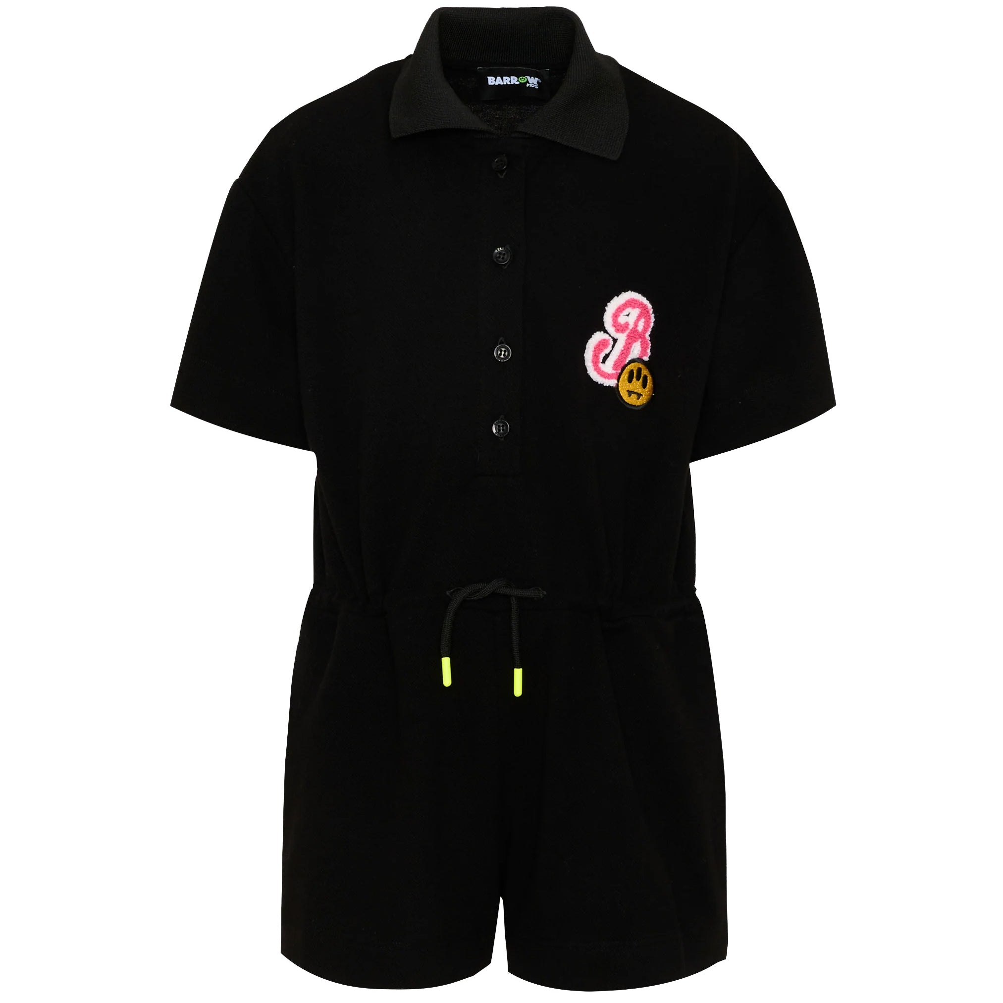 Barrow Kids Tuta Nero con Logo per Bambine
