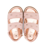 Elisabetta Franchi La Mia Bambina Sandalo Rosa con Logo per Neonate