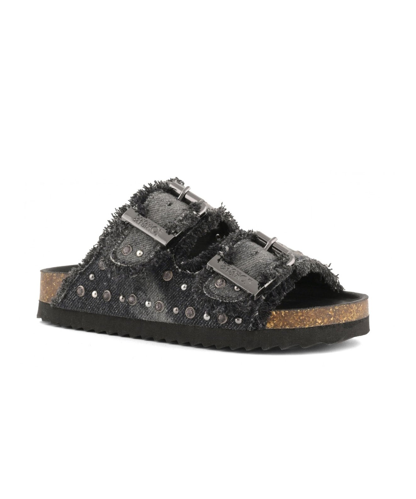 Colors of California Kids Sandalo Denim Nero con Strass per Bambine