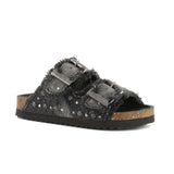 Colors of California Kids Sandalo Denim Nero con Strass per Bambine