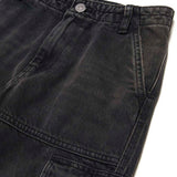 Diesel Kids Jeans Cargo Denim Nero per Bambine (dettaglio)