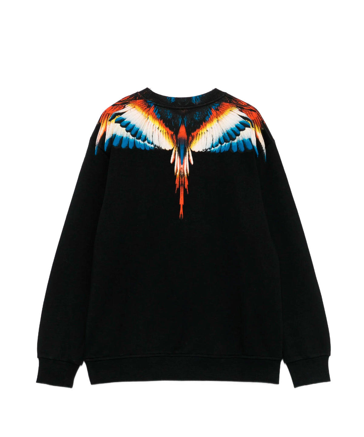 Marcelo Burlon County Of Milan Kids Felpa Nera Girocollo per Bambini