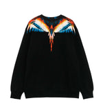 Marcelo Burlon County Of Milan Kids Felpa Nera Girocollo per Bambini