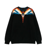 Marcelo Burlon County Of Milan Kids Felpa Nera Girocollo per Bambini