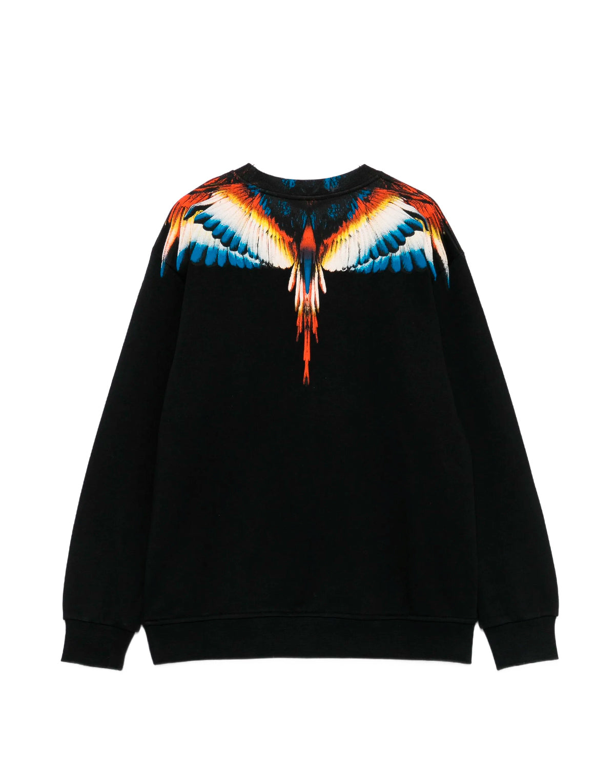 Marcelo Burlon County Of Milan Kids Felpa Nera Girocollo per Bambini