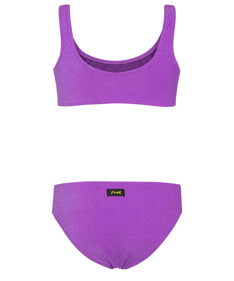 F**K Kids Costume Fascia Viola per Bambine