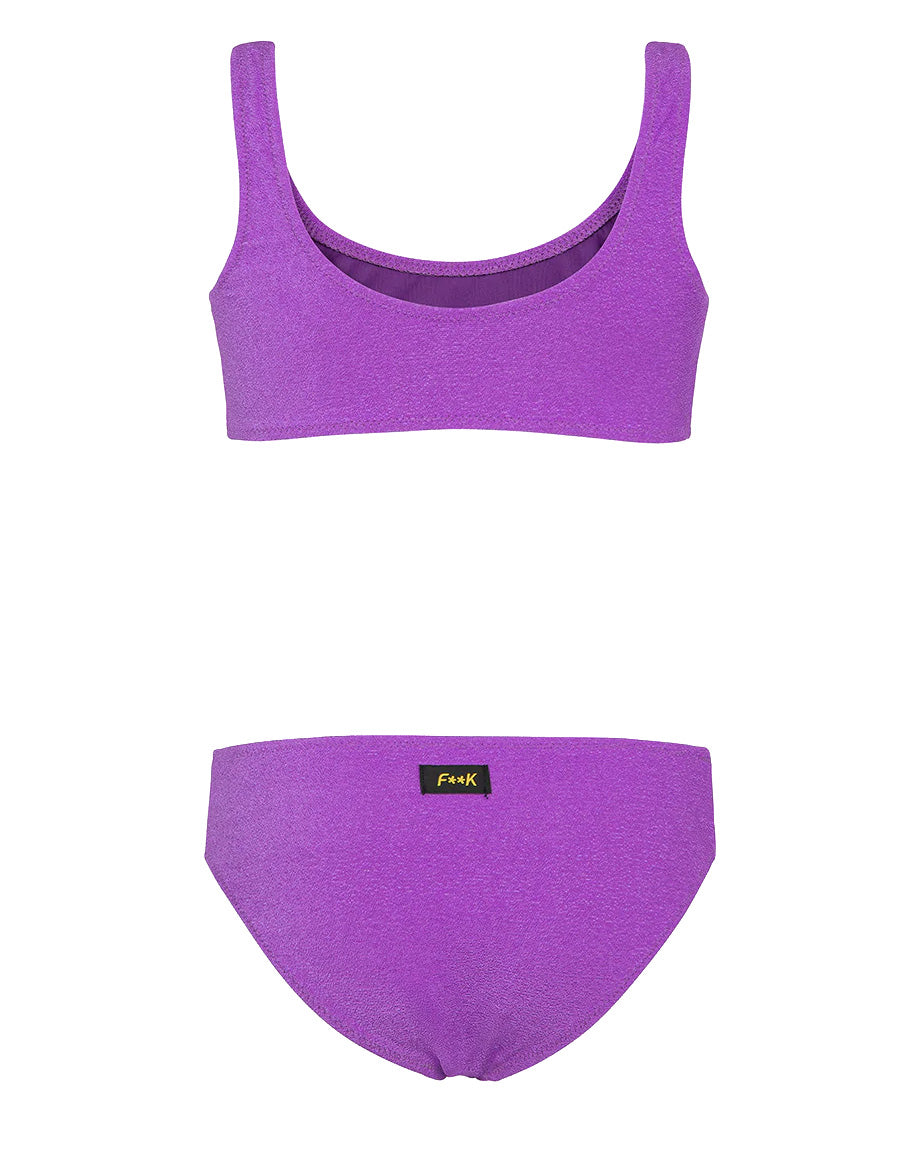 F**K Kids Costume Fascia Viola per Bambine