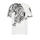 Just Cavalli Kids T-Shirt Bianca con Stampa Logo per Bambini