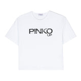Pinko Kids T-shirt Bianca con Stampa Logo