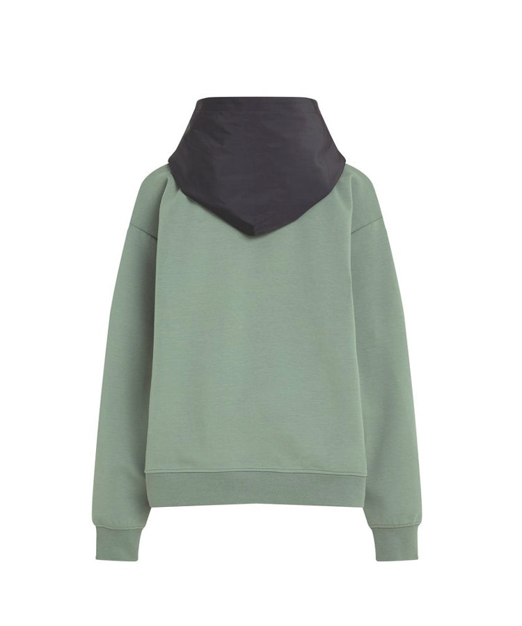 Calvin Klein Kids Felpa Verde con Cappuccio per Bambini (retro)
