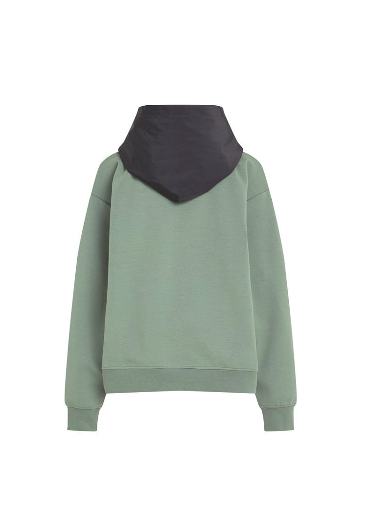 Calvin Klein Kids Felpa Verde con Cappuccio per Bambini (retro)