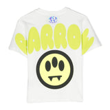 Barrow Kids T-shirt Bianco con Stampa Logo e Smile per Bambini
