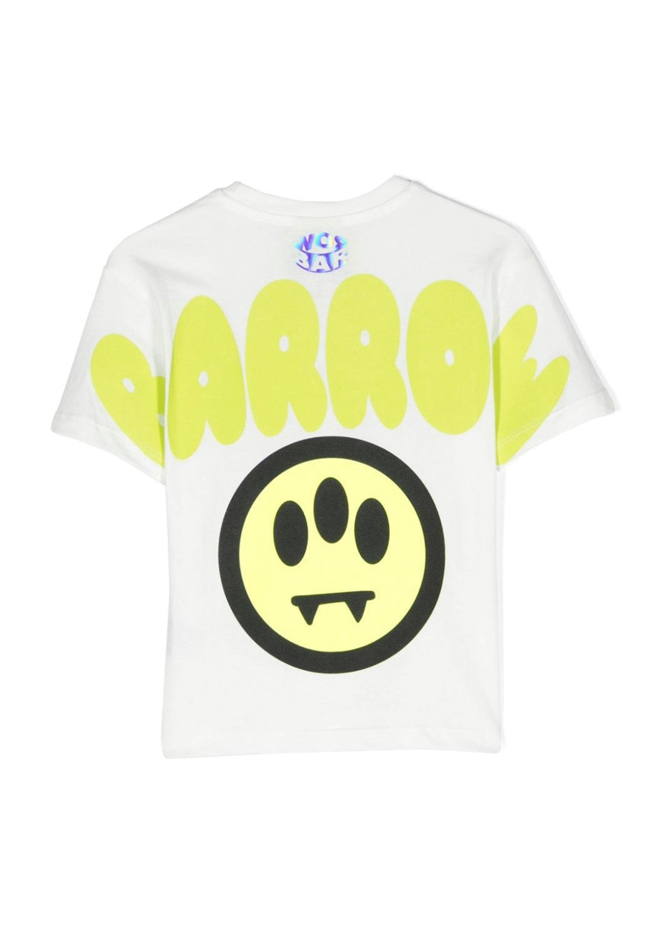 Barrow Kids T-shirt Bianco con Stampa Logo e Smile per Bambini