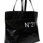 N°21 Kids Borsa Shopper con Logo Nera
