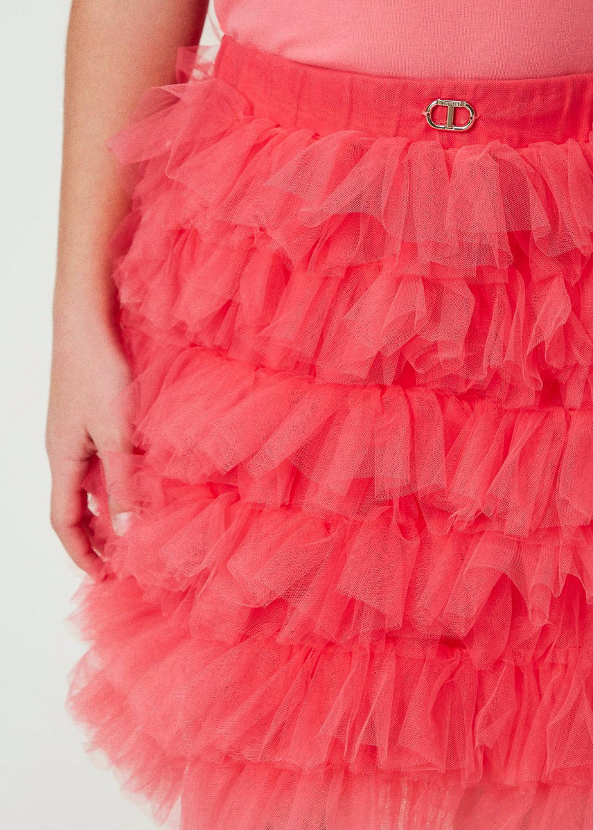 Twinset Kids Gonna Corta in Tulle a Balze 