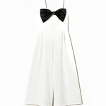 Twinset Kids Tuta Bianca con Fiocco per Bambine