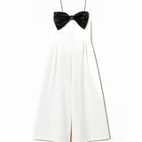 Twinset Kids Tuta Bianca con Fiocco per Bambine