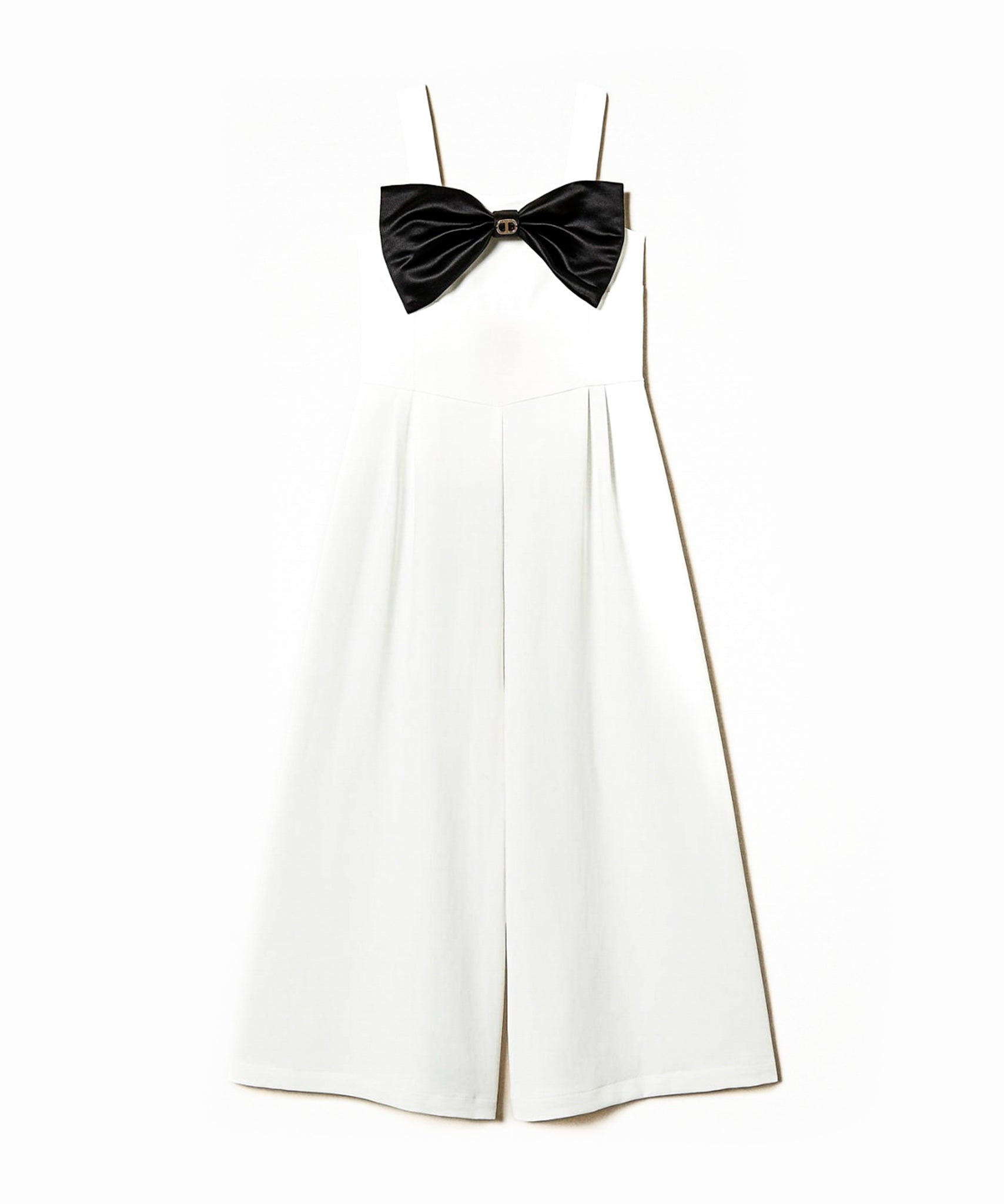 Twinset Kids Tuta Bianca con Fiocco per Bambine