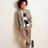 I'M Brian Kids Double-Breasted Dove Grey Jacket for Children