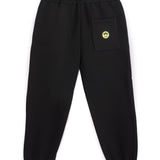 Barrow Kids Pantalone di Tuta Nero Unisex con Logo per Bambini