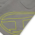 Diesel Kids Bermuda Grigio con Macro Oval D per Bambini