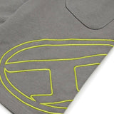 Diesel Kids Bermuda Grigio con Macro Oval D per Bambini