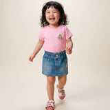 Moschino Kids T-Shirt Rosa con Logo Teddy Bear per Neonati