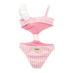 4Giveness Costume Monokini Rosa a Righe per Bambine