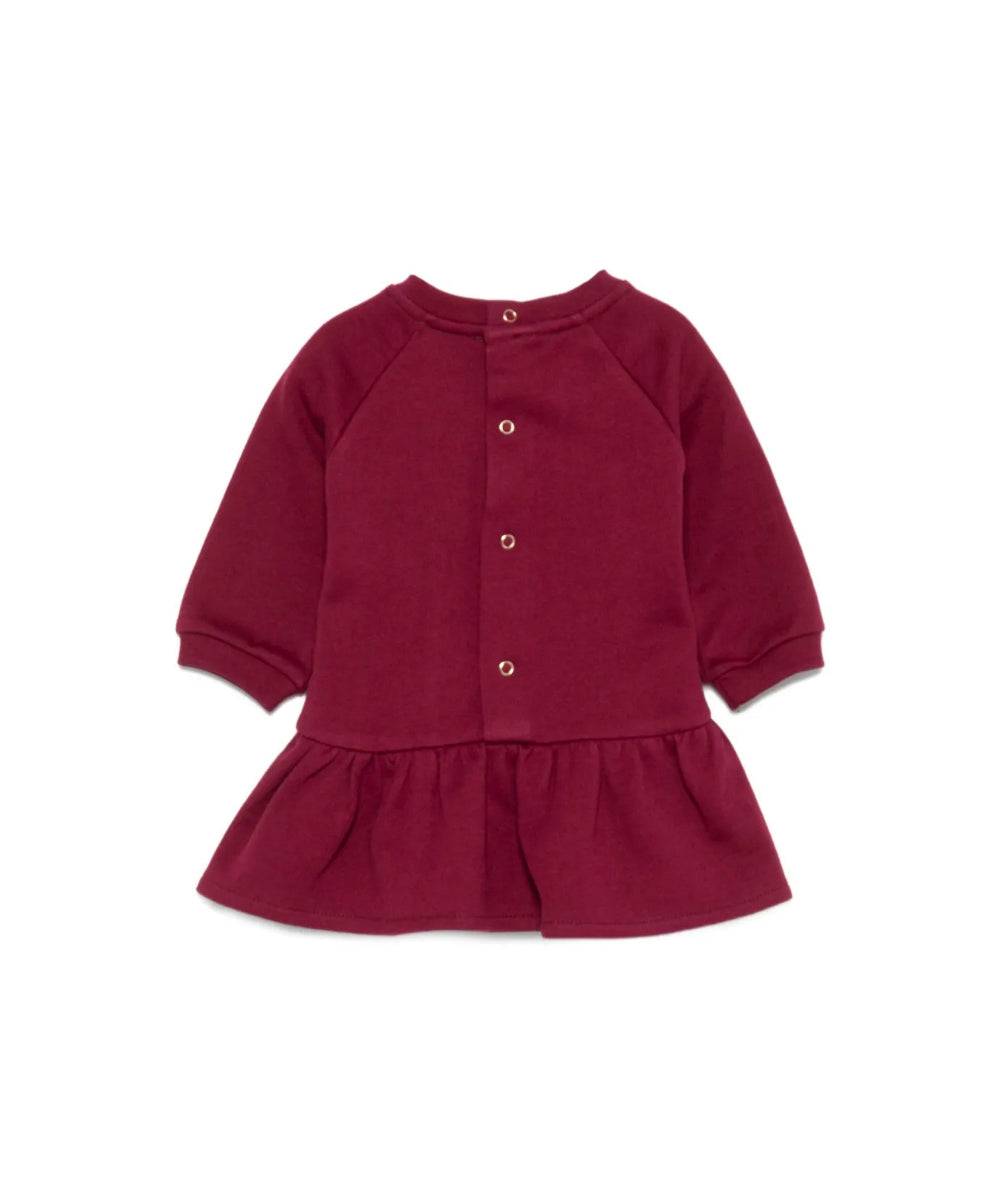 Elisabetta Franchi La Mia Bambina Abito Cherry con Ricamo Logo per Neonate